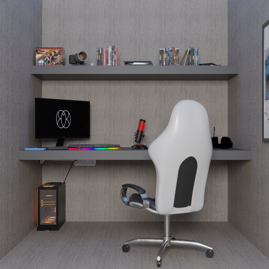 L'image de rendu de CROUS Room le projet blender.